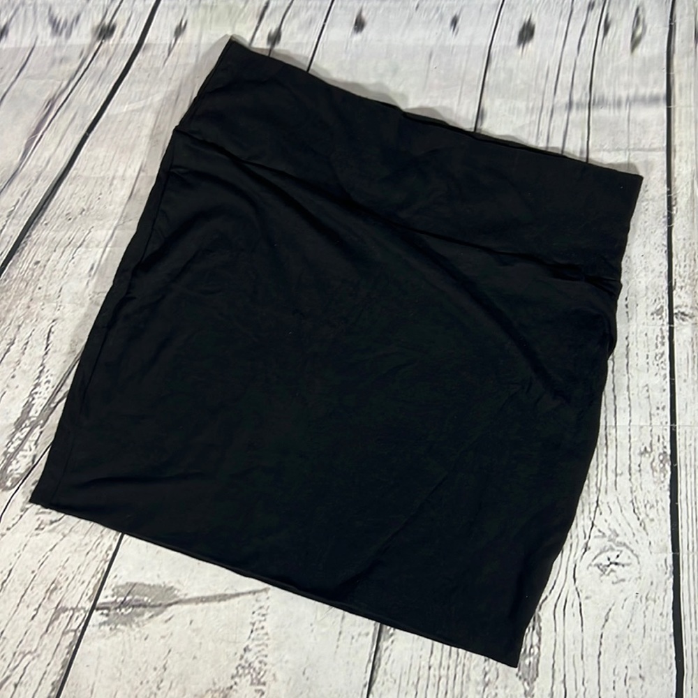 Active Basic Black Bodycon Mini Skirt NWT